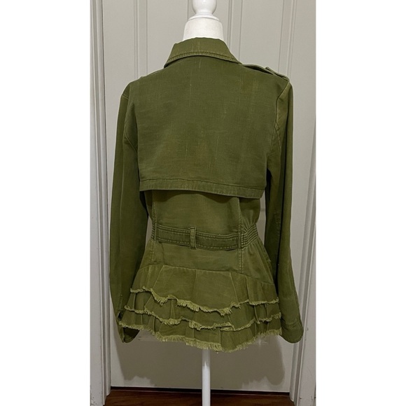 Anthropologie Women's Belted Military Style Jacket, Medium - Picture 9 of 16